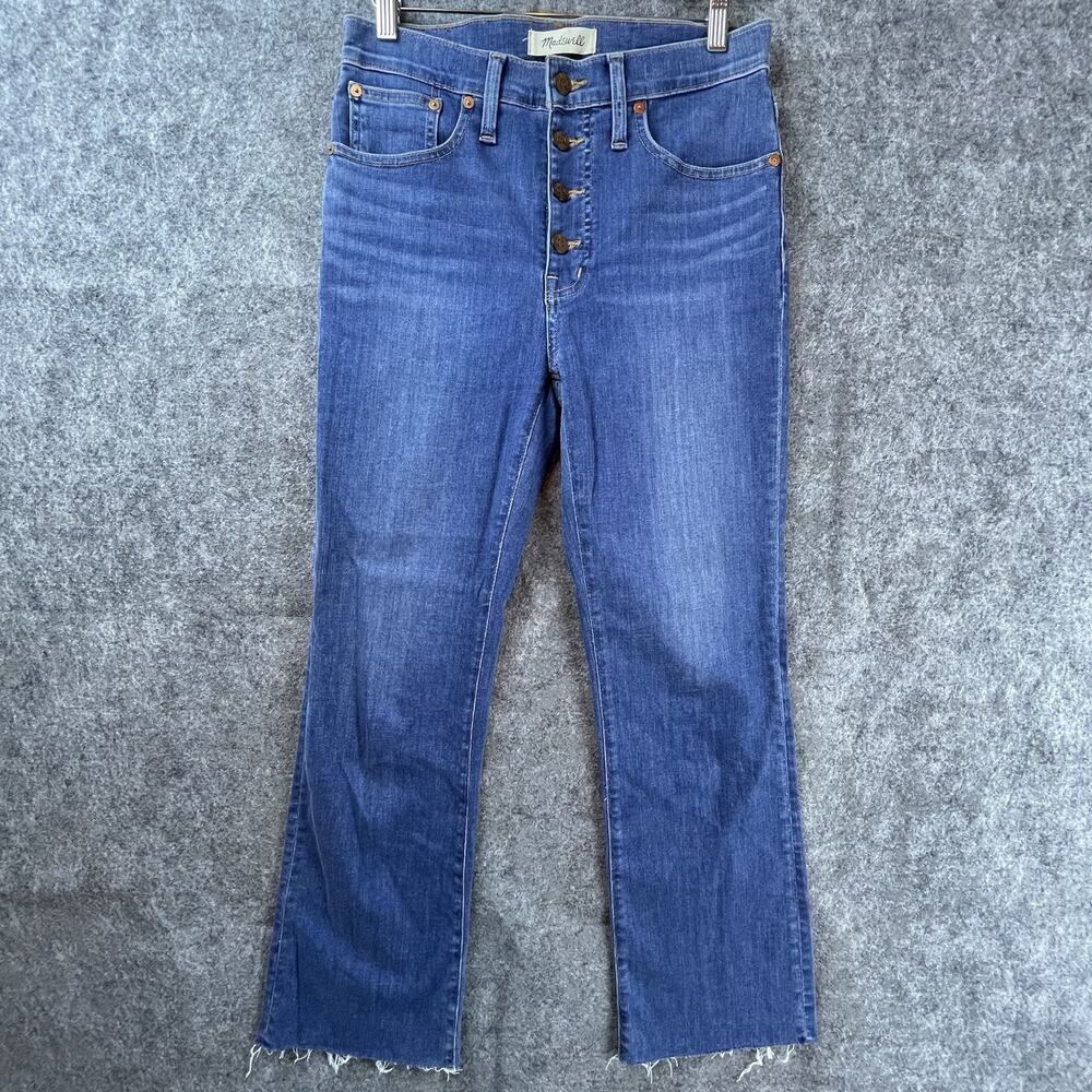 Madewell Jeans Womens 27 Cali Demi Boot Stretch Button Fly